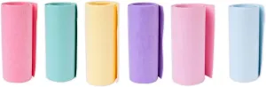 Sizzix Surfacez Texture Rolls - 6 6x48 Rolls, Pastel Colors, Primrose, Limoncello, Mint Julep, Lavender Dust, Ballet Slippers, Arctic Sky (665432, 665430, 665431, 665429, 665428, 665427)
