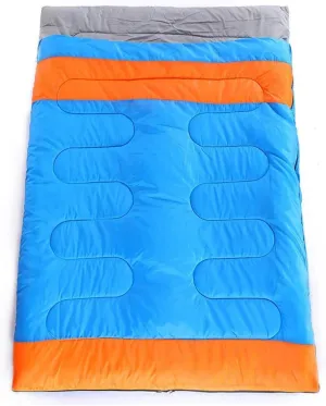 Sleeping Bags New Practical Double Person Sleeping Bag Outdoor Camping Adult Lover Couple Travel Warm Weather Proof Lunch Rest