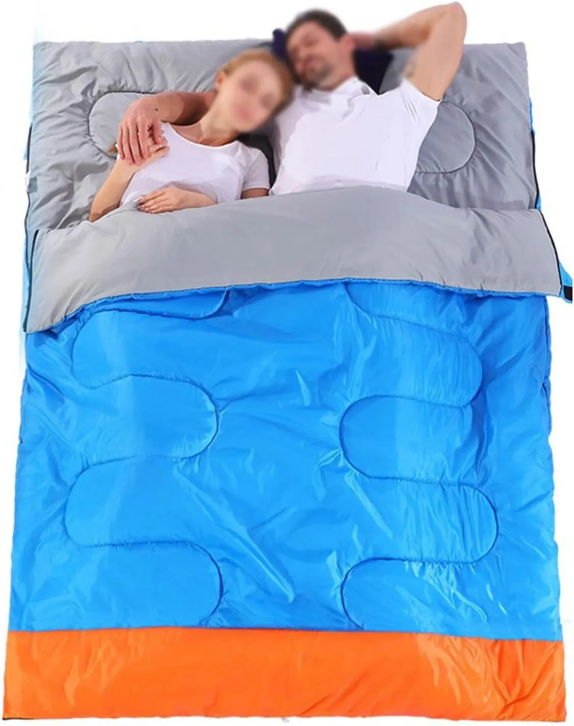 Sleeping Bags New Practical Double Person Sleeping Bag Outdoor Camping Adult Lover Couple Travel Warm Weather Proof Lunch Rest