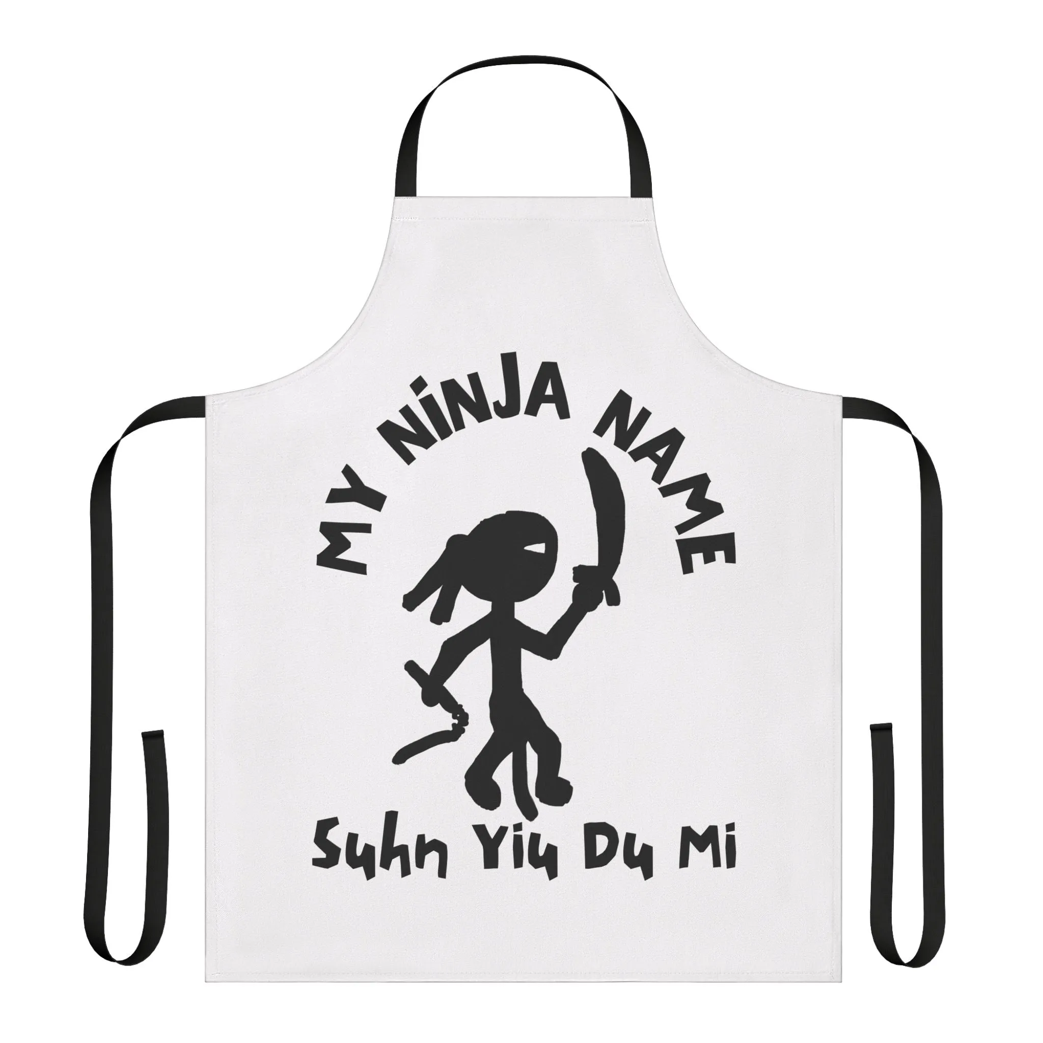 Soon You Do Me My Ninja Name Apron, 5-Color Straps (AOP)