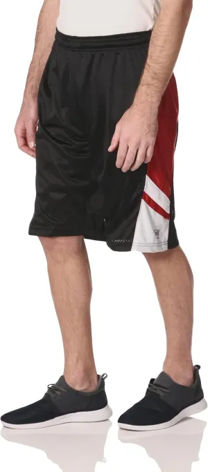 Southpole Men's Athletic Gym Mesh Shorts with Pockets, Lightweight, Quick Dry, Breathable