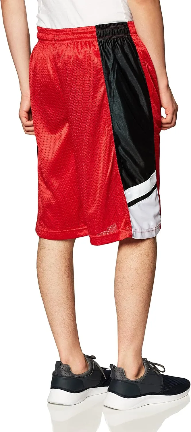 Southpole Men's Athletic Gym Mesh Shorts with Pockets, Lightweight, Quick Dry, Breathable