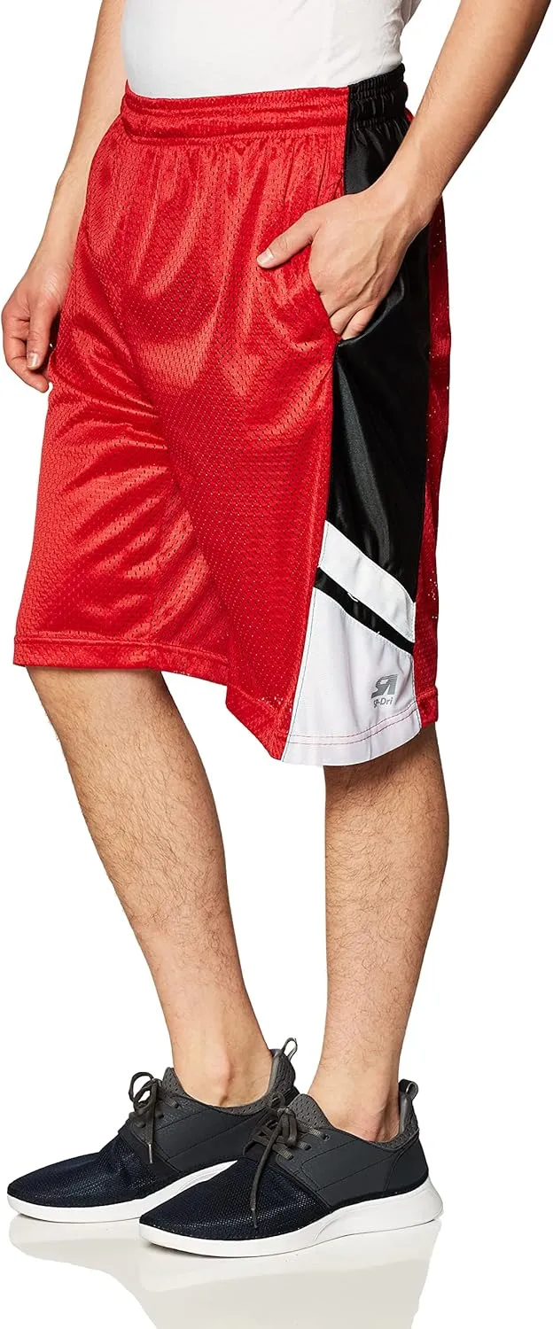 Southpole Men's Athletic Gym Mesh Shorts with Pockets, Lightweight, Quick Dry, Breathable