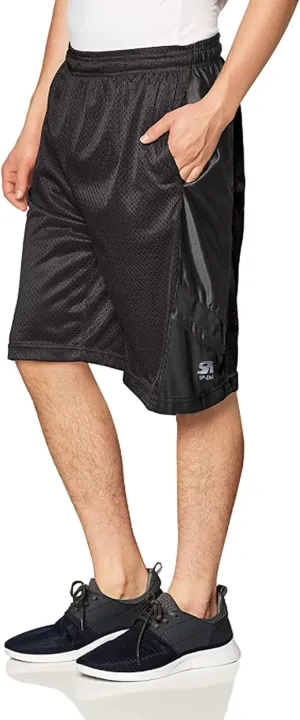 Southpole Men's Athletic Gym Mesh Shorts with Pockets, Lightweight, Quick Dry, Breathable