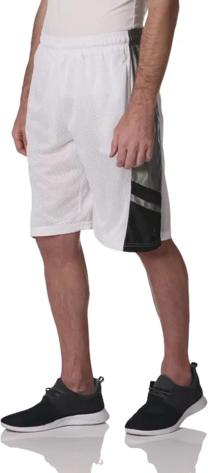 Southpole Men's Athletic Gym Mesh Shorts with Pockets, Lightweight, Quick Dry, Breathable