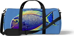 Sports Gym Bag for Women and Men Waterproof Different Tropical Fish Duffel Bag Lightweight Carryon Traveling Boarding Gripsack