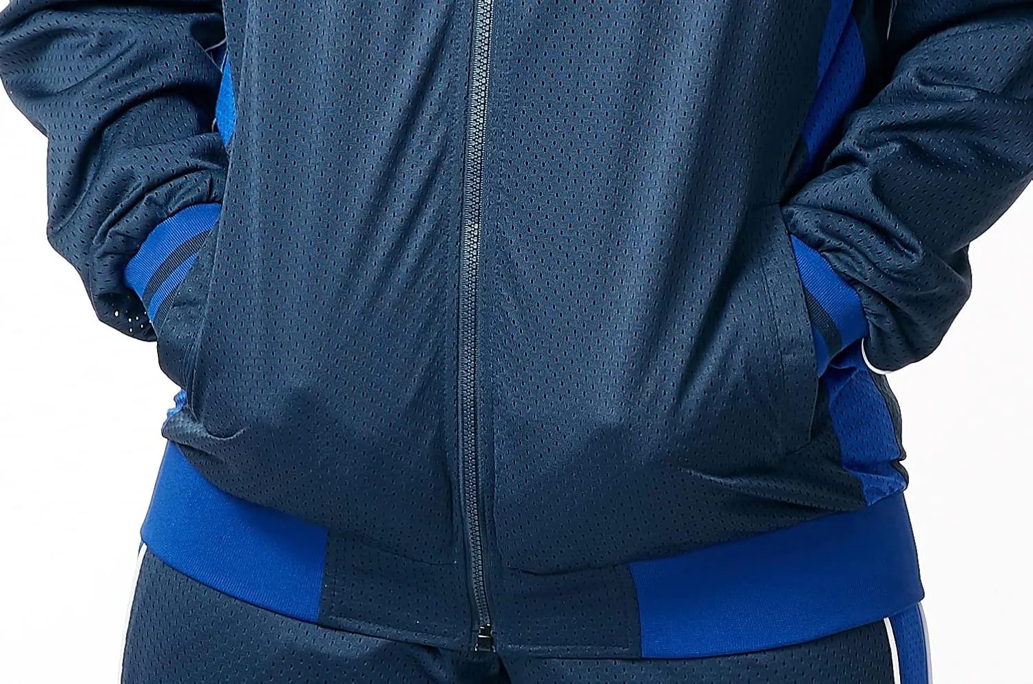 STACY ADAMS Men’s 2pc Mesh Sport-Casual Zip Tracksuit