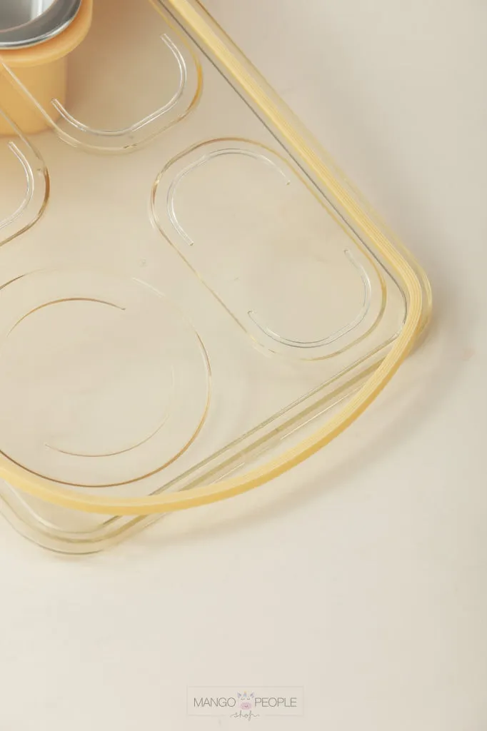 Stainless Steel Buffet Lunch Box With 4 Compartments - 1100ml
