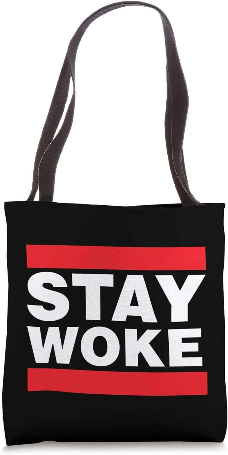 Stay Woke Cool New Year's Eve Celebration Costume Tote Bag