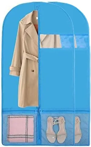 Stepstall 51" Garment Bags for Dance Costumes, Foldable Dance Garment Bag with Pockets for Dancer, Dust-Proof Garment Bags for Travel and Dance Competition (Set of 2)
