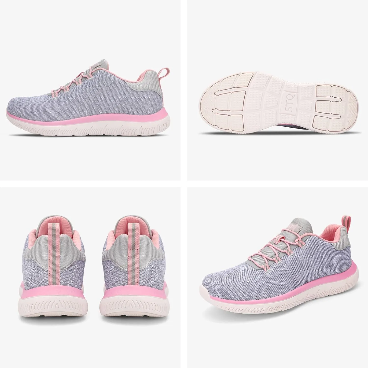 STQ Womens Walking Shoes Slip On Mesh Sneakers Lightweight Comfortable Arch Support