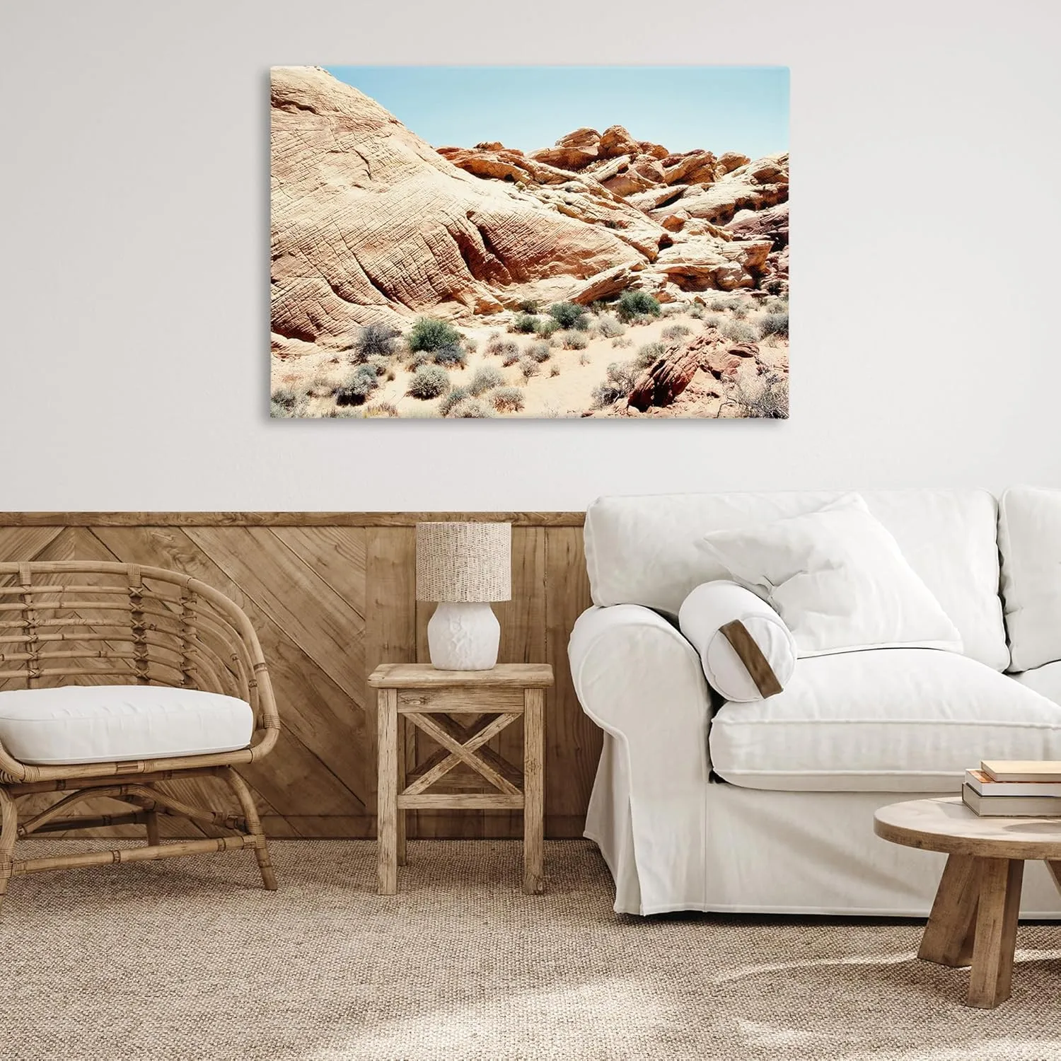 Stupell Industries Arid Desert Scenery Canvas Wall Art Design by Debbie O'dell, 45 x 30
