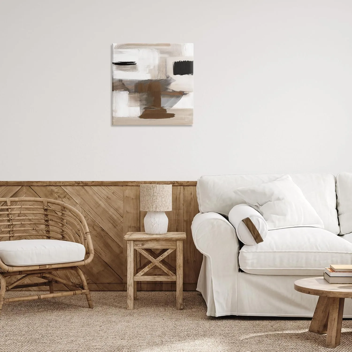 Stupell Industries Desert Impression Abstract Canvas Wall Art Design by Stella Chang
