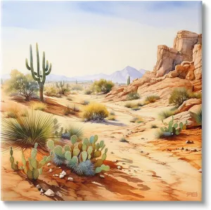 Stupell Industries Scenic Desert Plateau Canvas Wall Art by RB