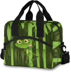 SUABO Curious Frog Lunch Bag for Women Lunch Tote Bag for Boys Girls Lunch Box Insulated Lunch Container