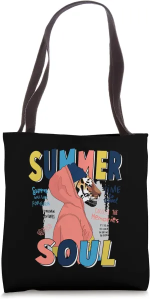 Summer Streetwear Urban Street Wear Tiger Aesthetic Soul Tote Bag