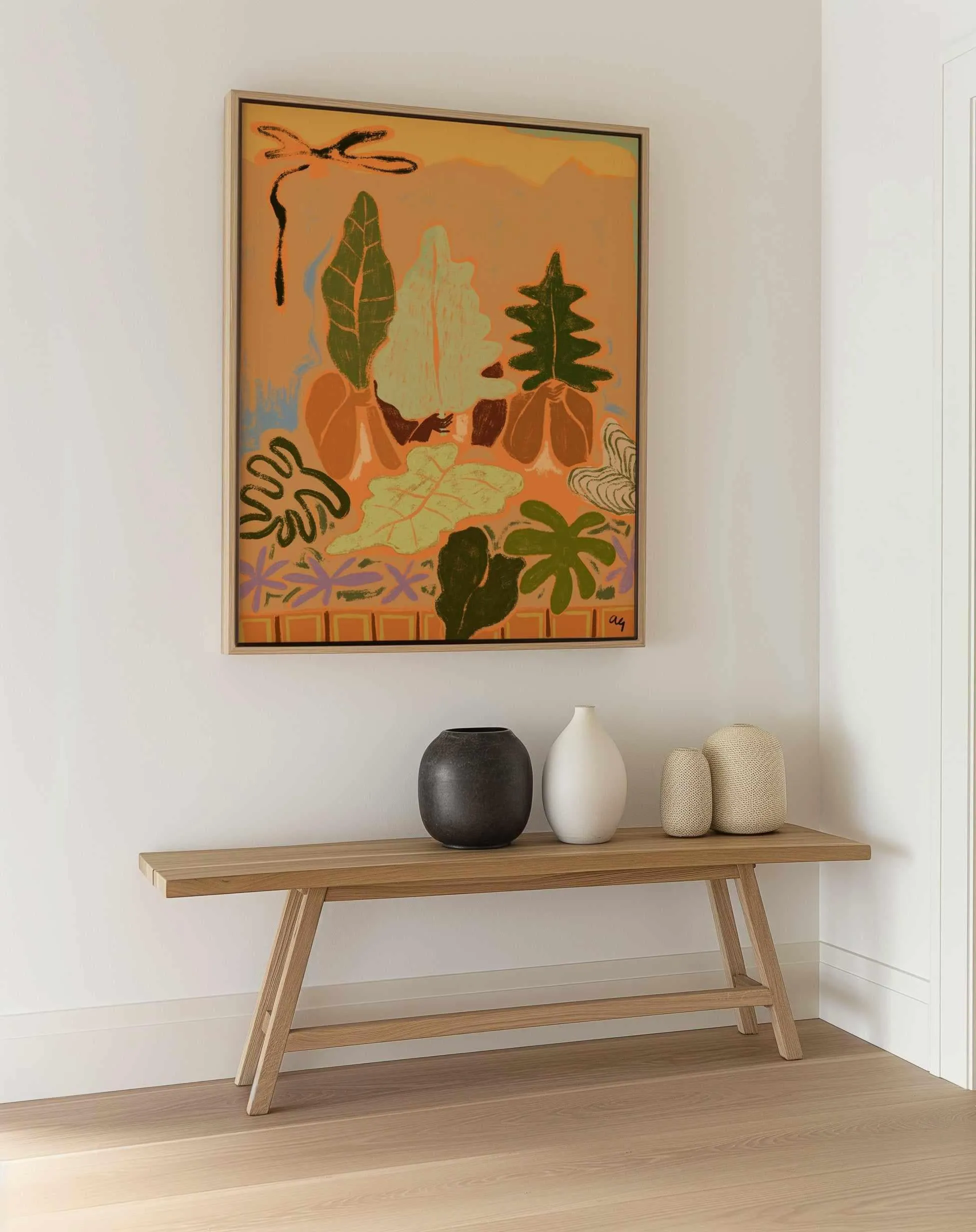Sway In The Breeze | Framed Canvas Art Print