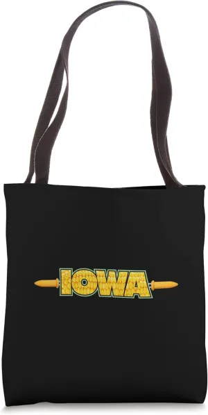 Sweet Corn Holders Field Iowa Butter Cob Kernel Ear Stalk Tote Bag