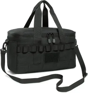 Tactical Lunch Box for Men, 14L Insulated Thermal Lunchbox, Heavy Duty Lunch Bag Leakproof Waterproof Cooler Bag with Detachable Molle Duffle Bags for Women Gym Outdoor Beach Camping Fishing