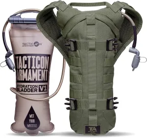 TACTICON Hydropack Elite | Tactical Bare Body Hydration Pack | Combat Veteran Owned Company | All Day Water Source | Hiking & Outdoor Bag | 3L Pocket