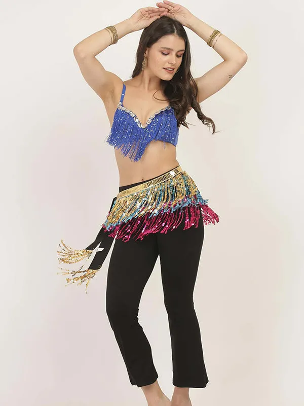 Tassel Hip Scarf Belly Dance Clothes