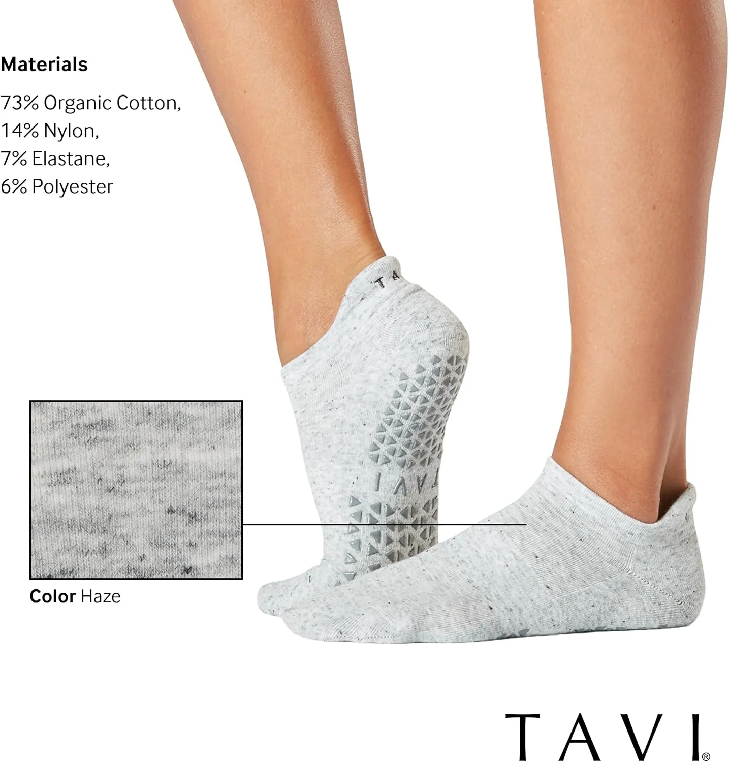 TAVI Women’s Savvy Grip Socks, Multi-Pack - Pilates Socks with Grips for Women, Slipper Socks for Pilates, Yoga, and Ballet