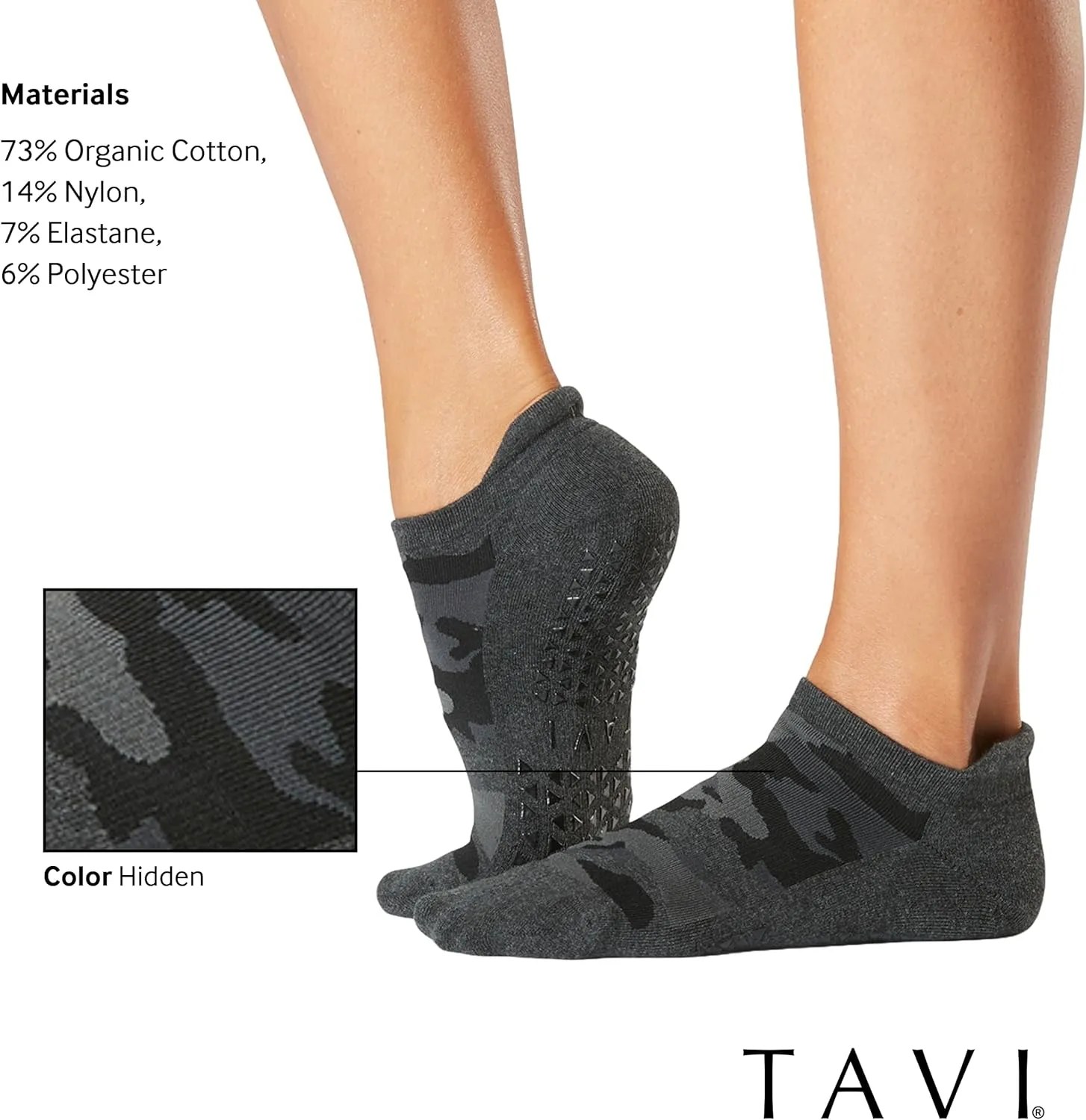 TAVI Women’s Savvy Grip Socks, Multi-Pack - Pilates Socks with Grips for Women, Slipper Socks for Pilates, Yoga, and Ballet