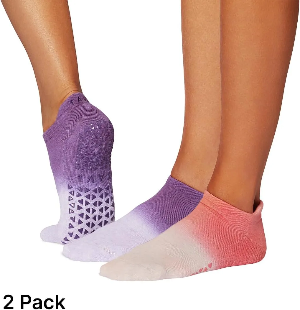 TAVI Women’s Savvy Grip Socks, Multi-Pack - Pilates Socks with Grips for Women, Slipper Socks for Pilates, Yoga, and Ballet