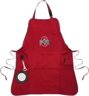 Team Sports America University of Michigan Grilling Apron | Bottle Opener and Insulated Beverage Holder | Adjustable Straps