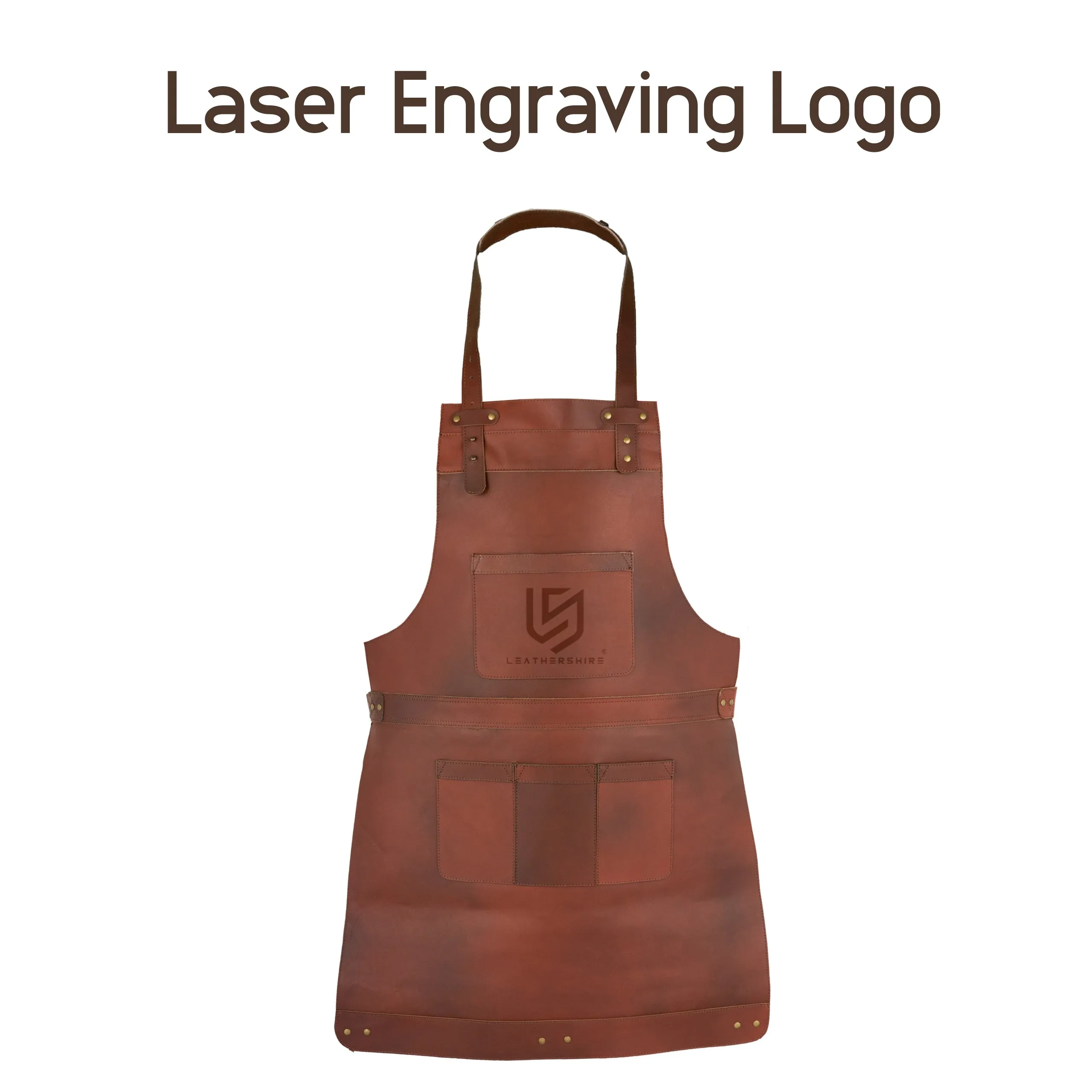 The Bedfordshire Brown Canvas Apron
