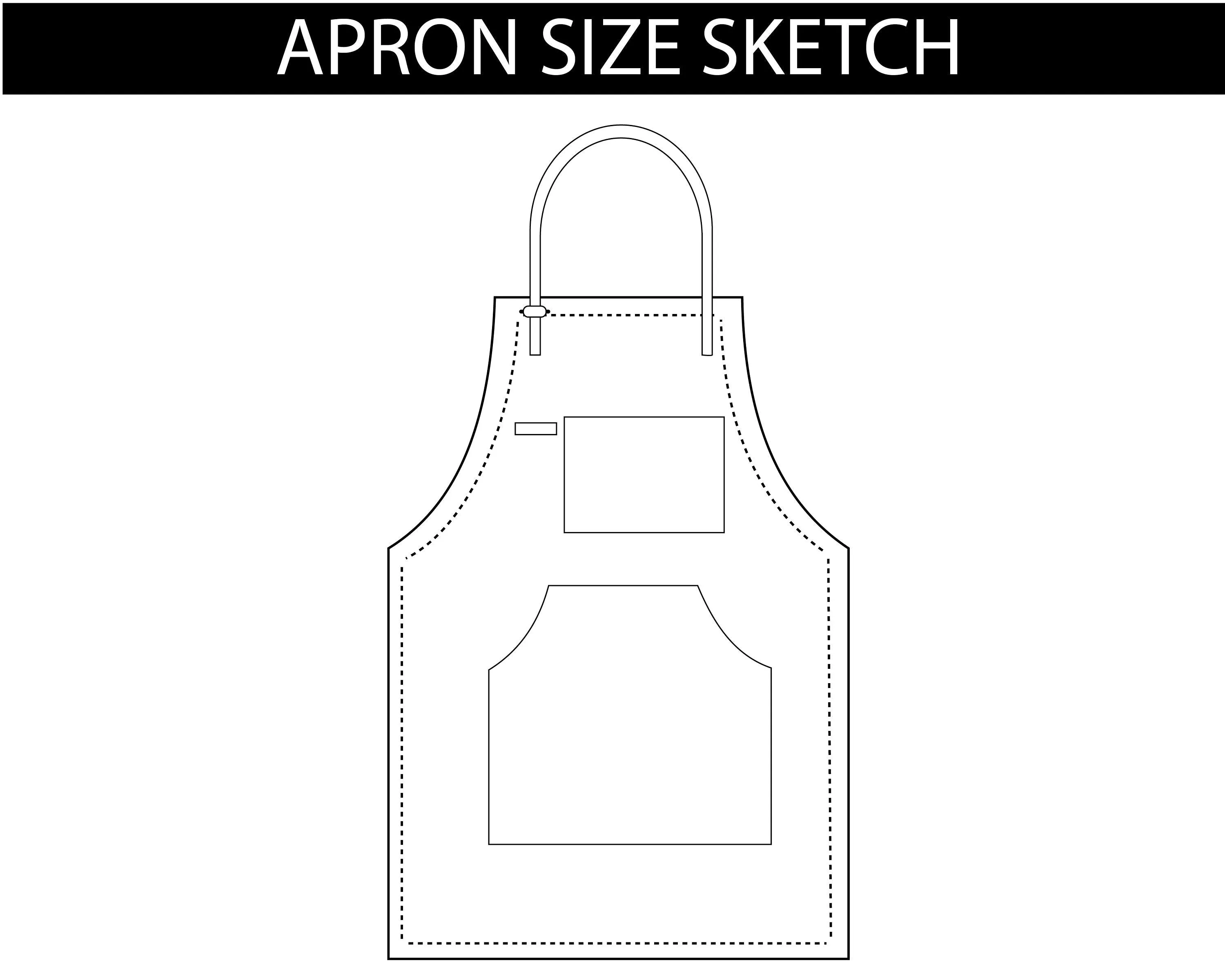 The Cheshire Blue Canvas Apron