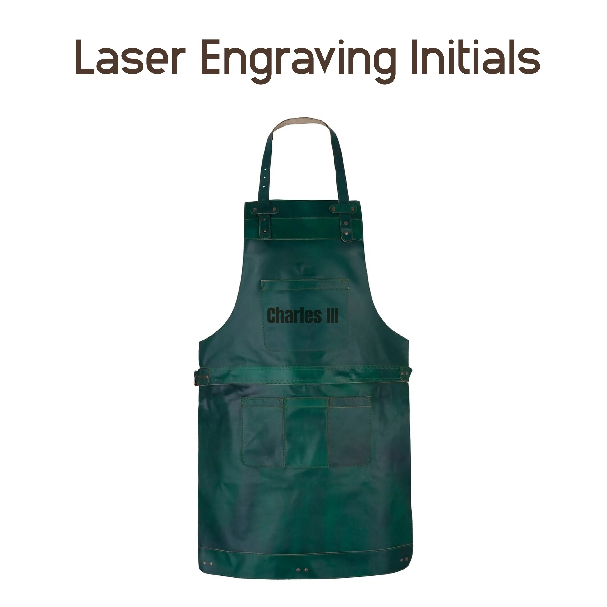 The County Durham Green Canvas Crossbody Apron
