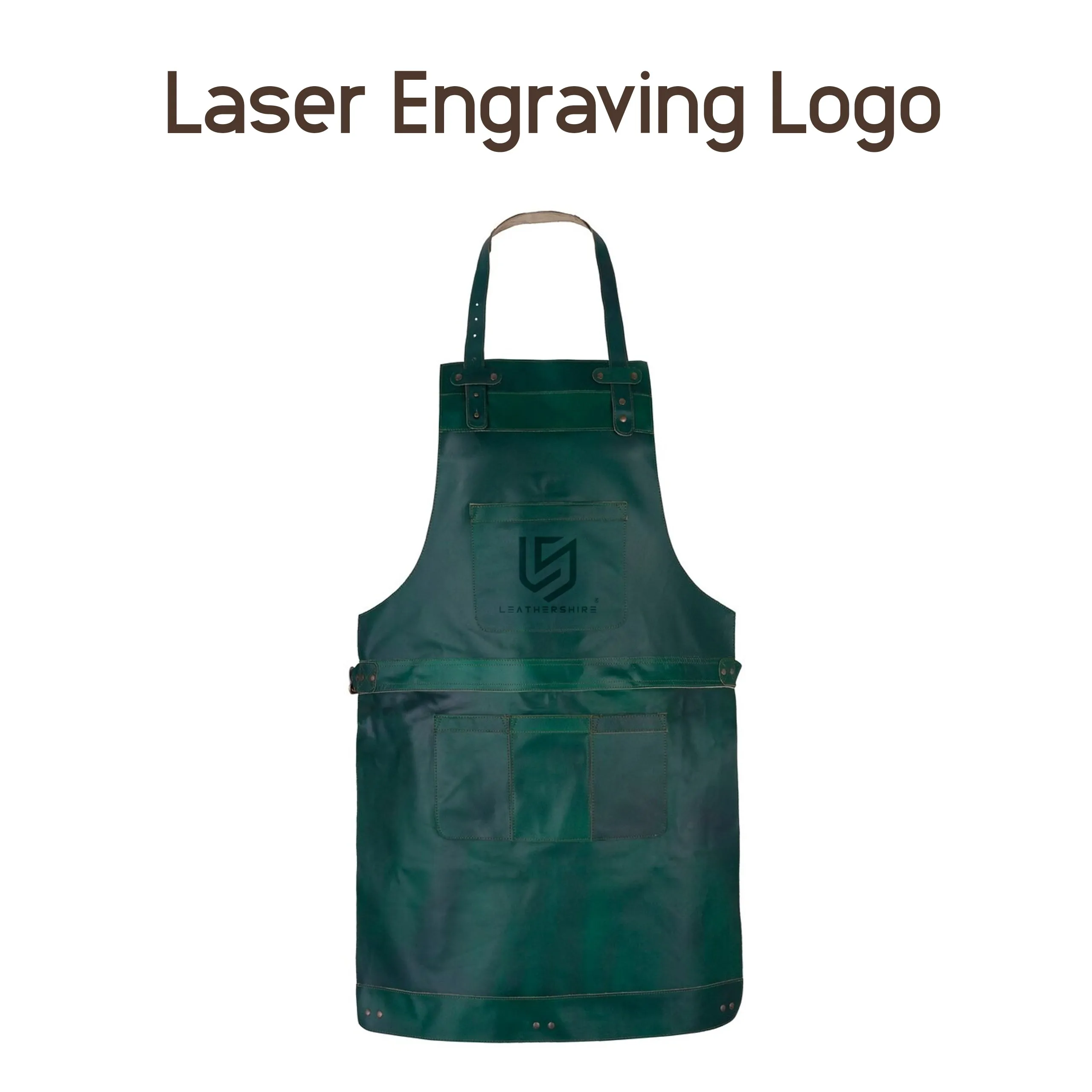 The County Durham Green Canvas Crossbody Apron