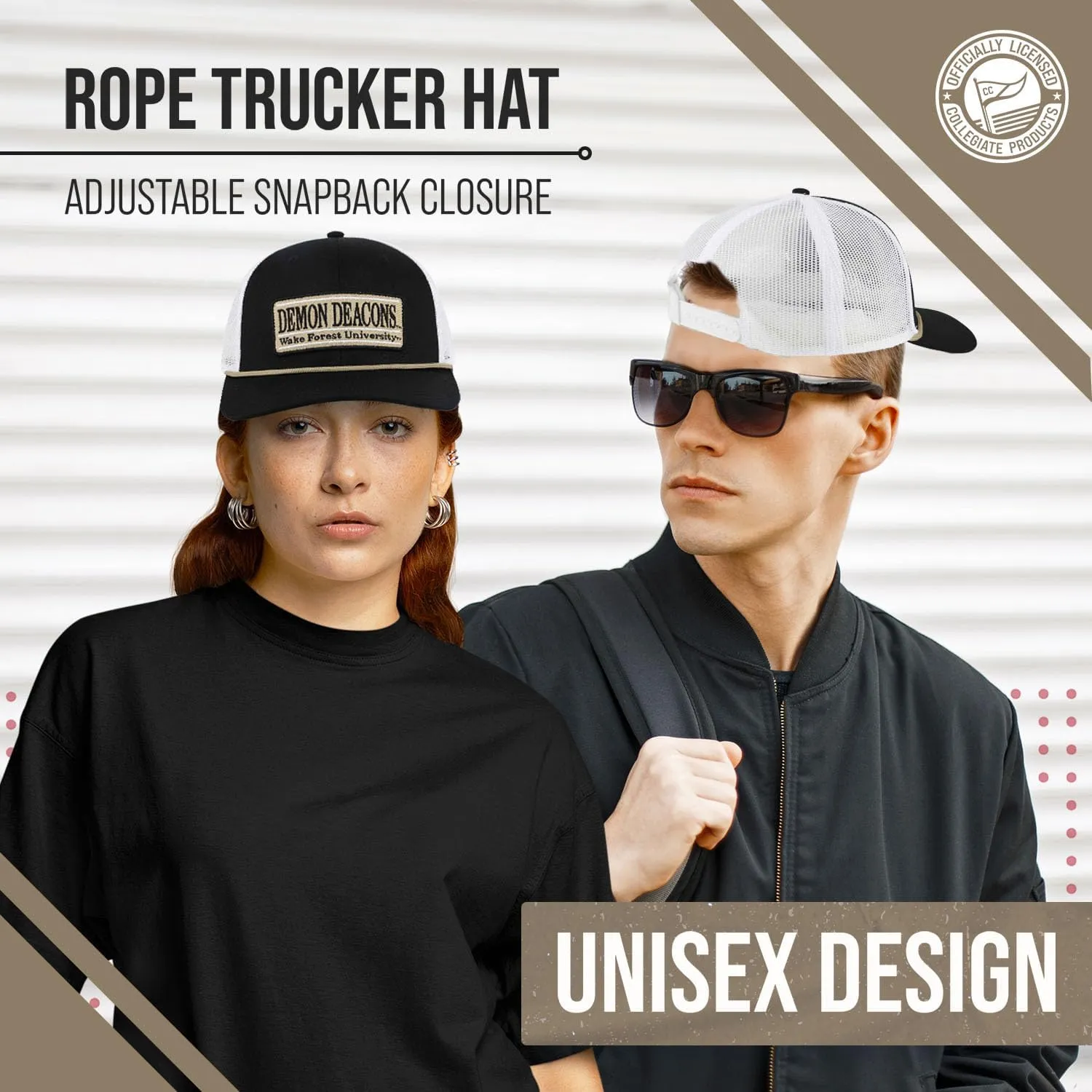The Game NCAA Adult Elite Everyday Adjustable Mesh Trucker Hat, Mesh Snapback Performance Sweatband & Unisex Fit