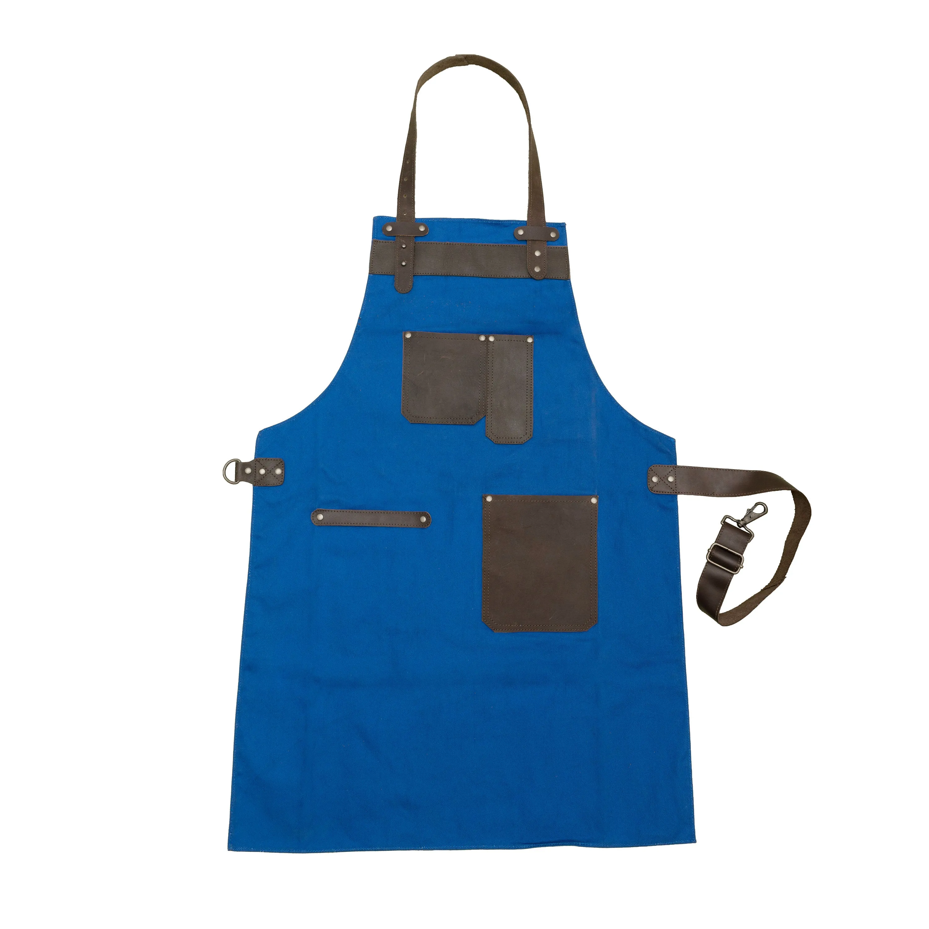 The Lancashire Royal Blue Canvas Apron