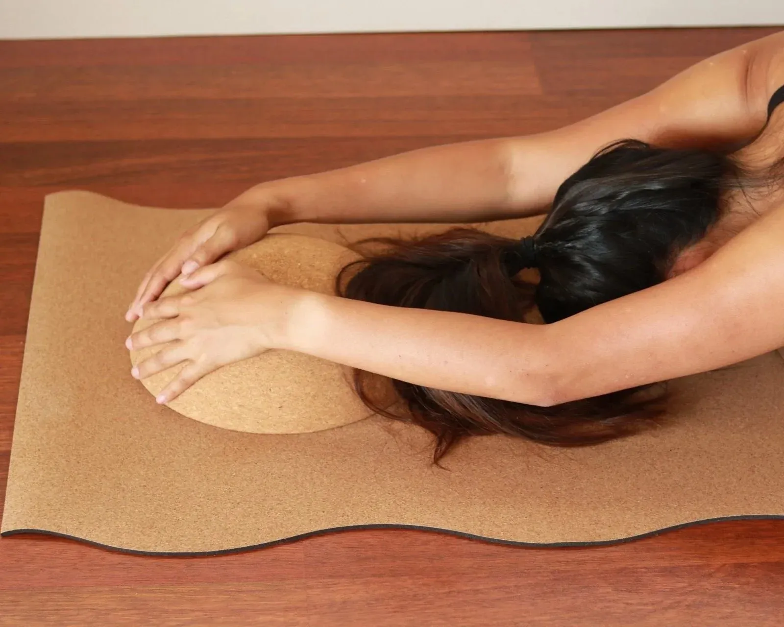 The Wavy Cork Yoga Mat | Plain Solid Tone | 5mm