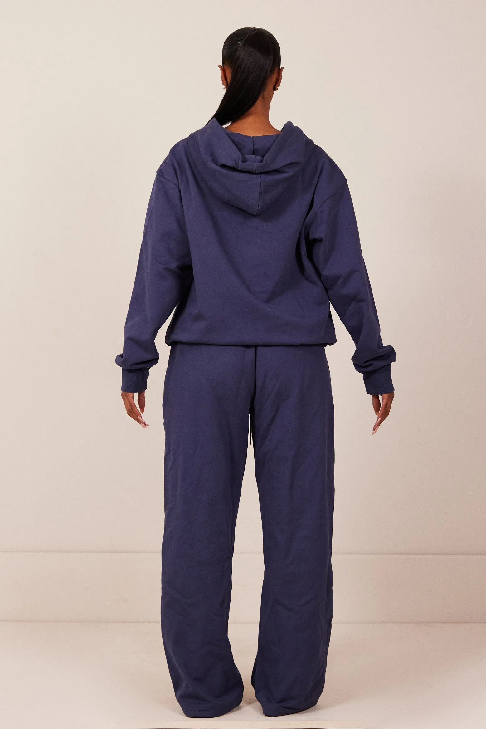 The Wide Leg Joggers in Navy