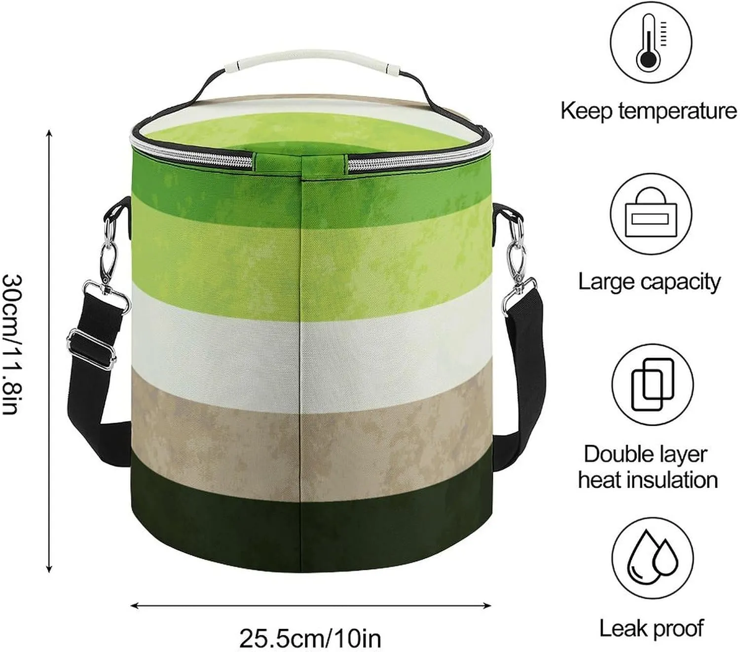 Thermal Bag with Shoulder Strap, Leak Proof Insulated Backpack Cooler for Picnic