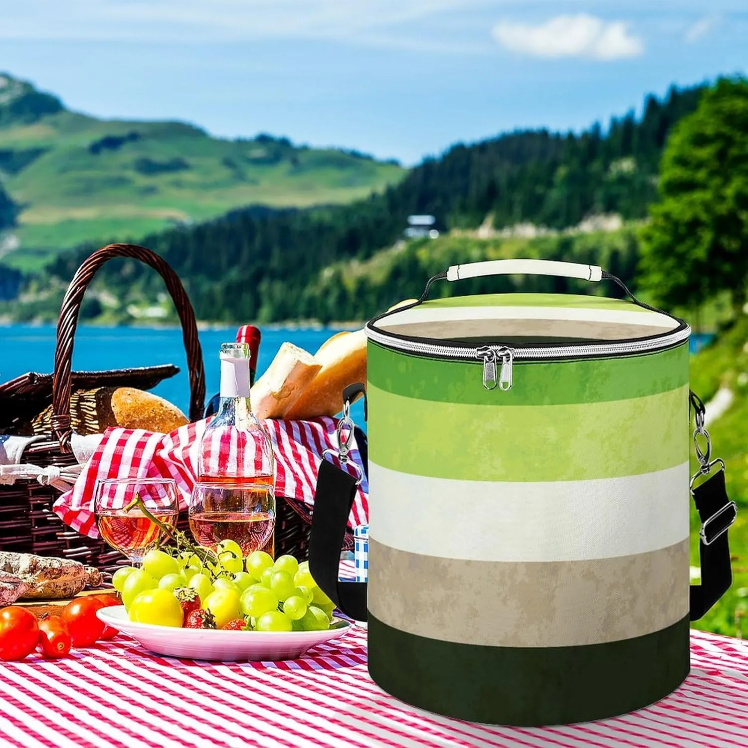 Thermal Bag with Shoulder Strap, Leak Proof Insulated Backpack Cooler for Picnic