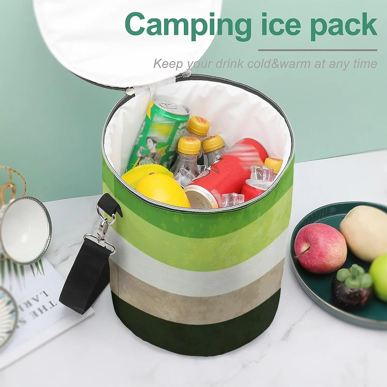 Thermal Bag with Shoulder Strap, Leak Proof Insulated Backpack Cooler for Picnic