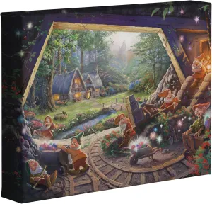 Thomas Kinkade Studios Snow White and the Seven Dwarfs 8 x 10 Gallery Wrapped Canvas