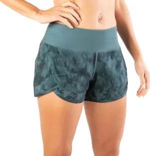 Tough Mode Womens 3" Lightweight Running WOD Volleyball Shorts Workout Mesh Liner Zip Pocket