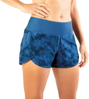 Tough Mode Womens 3" Lightweight Running WOD Volleyball Shorts Workout Mesh Liner Zip Pocket