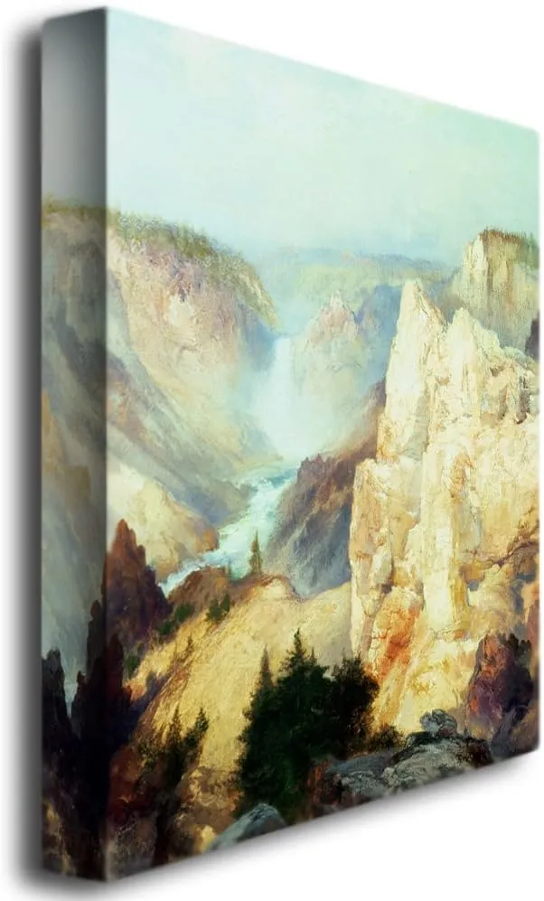 Trademark ART Thomas Moran Grand Canyon of Yellowstone Canvas Art, 18 by 24-Inch
