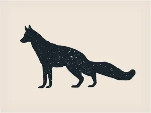 Trademark Fine Art Canvas Wall Art - Florent Bodart 'Fuchs' Wall Art for Living Room, Bedroom, or Office Décor