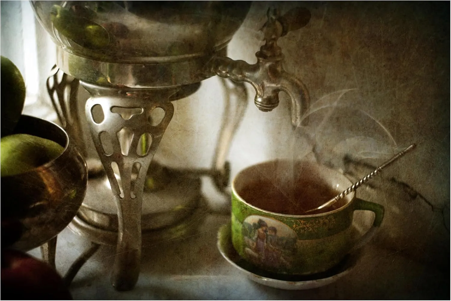 Trademark Fine Art Canvas Wall Art - Igor Tokarev 'Tea' Wall Art for Living Room, Bedroom, or Office Décor