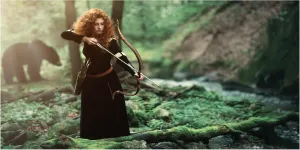 Trademark Fine Art Canvas Wall Art - Martin Lee 'Merida The Brave' Wall Art for Living Room, Bedroom, or Office Décor
