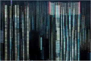 Trademark Fine Art Canvas Wall Art - Sasaki Makoto 'Tokyo Layers' Wall Art for Living Room, Bedroom, or Office Décor