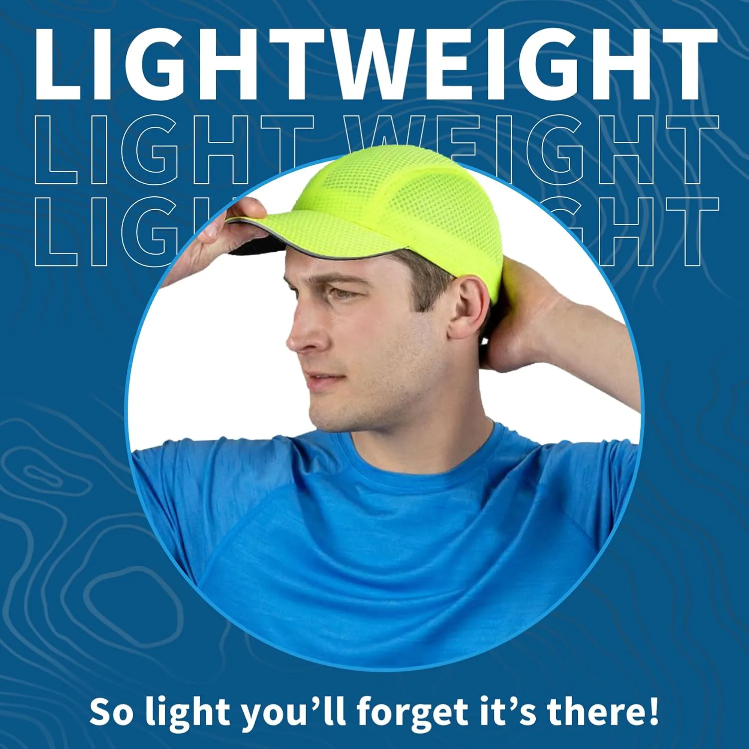 TrailHeads Performance Mens Running Hat - Lightweight, Quick Dry Workout Hats for Men - Athletic Sports Cap for Tennis, Gym