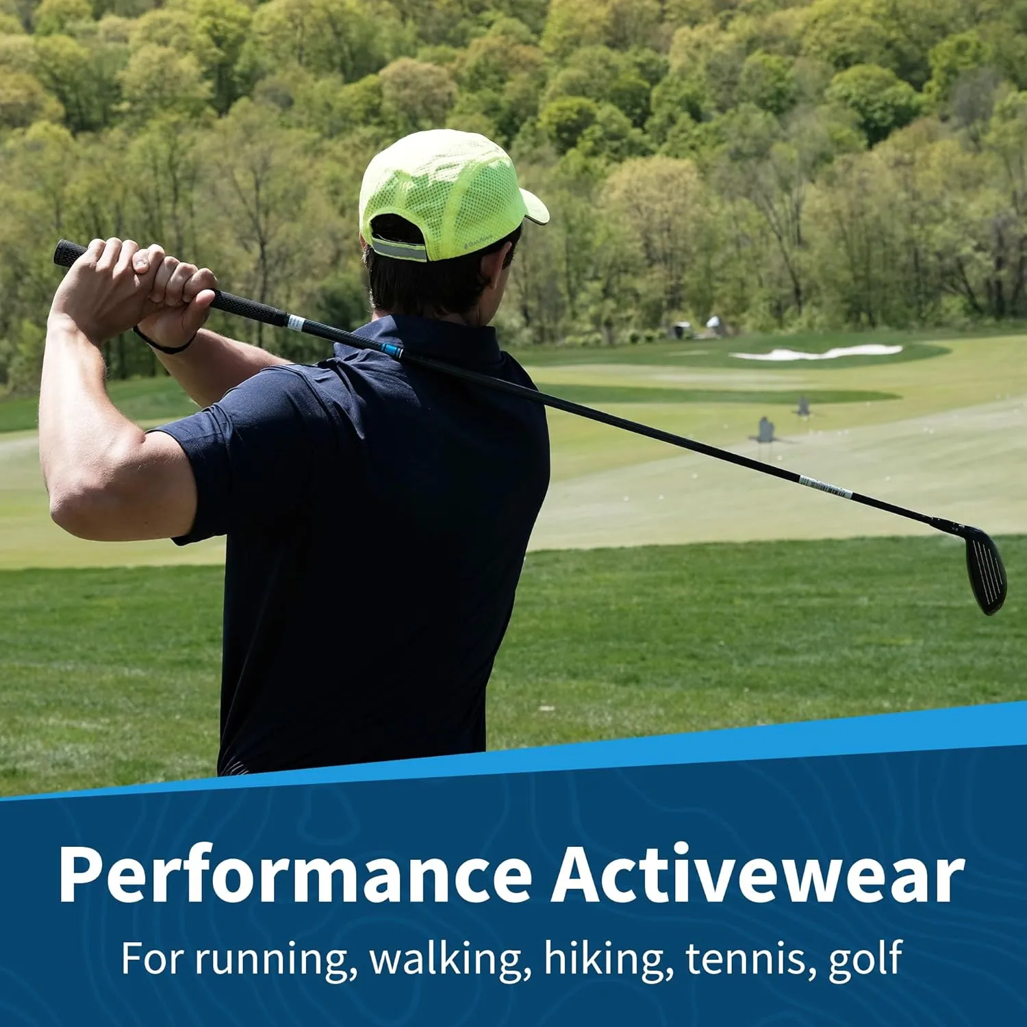 TrailHeads Performance Mens Running Hat - Lightweight, Quick Dry Workout Hats for Men - Athletic Sports Cap for Tennis, Gym